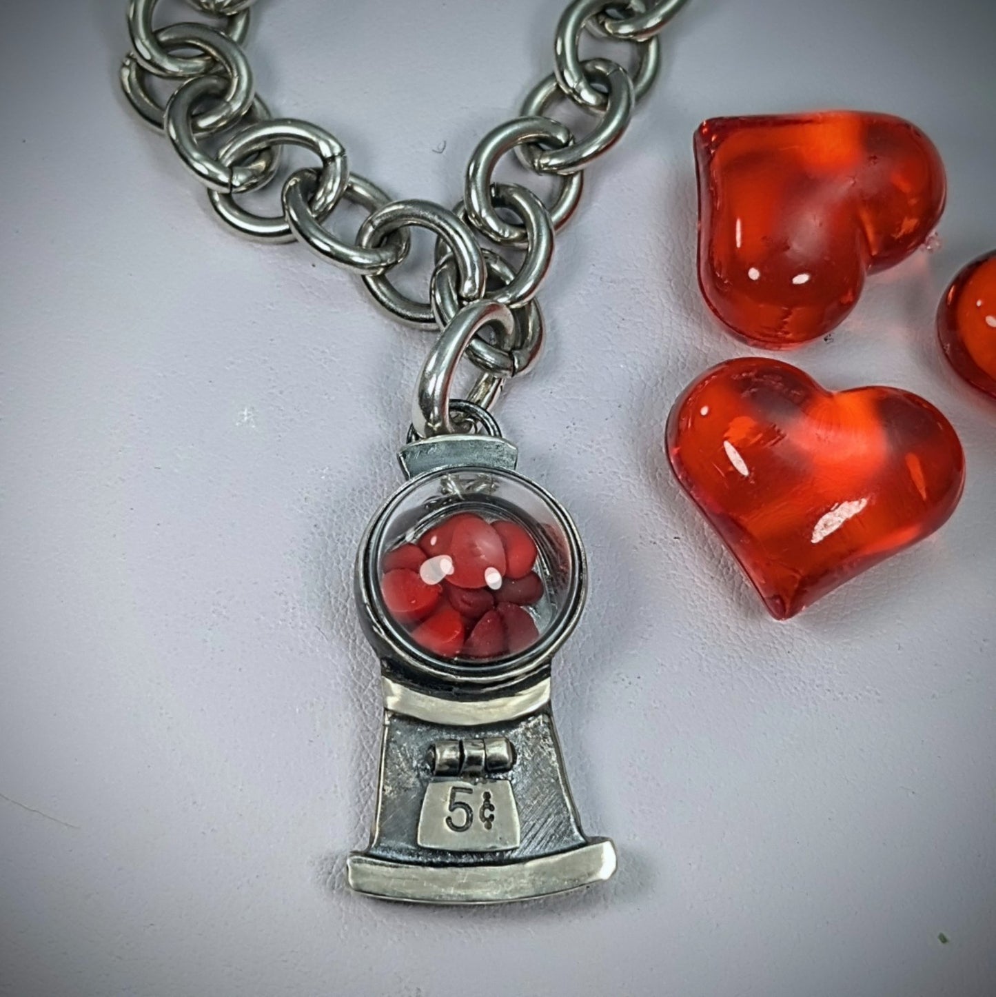 'Sweet Love' Gumball Machine Pendant