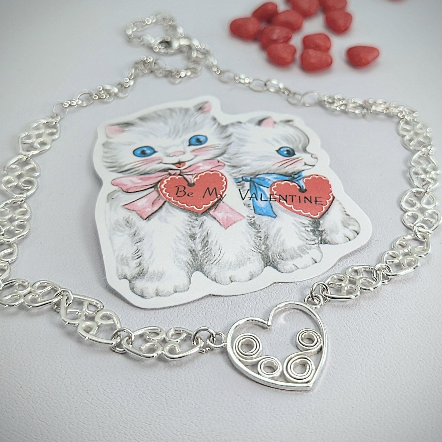 Scrolled Heart Chain