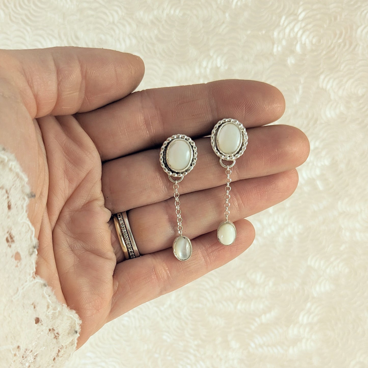 Mother of Pearl Dangle Earrings