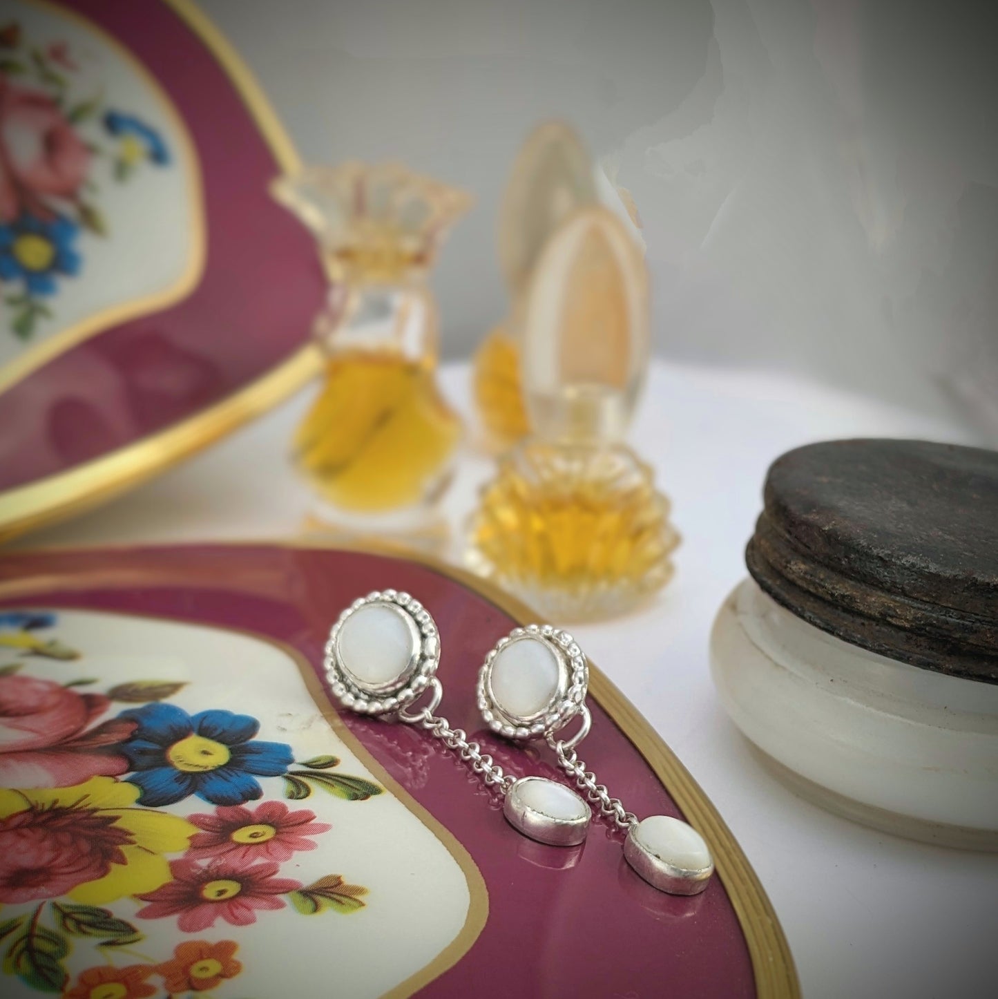 Mother of Pearl Dangle Earrings