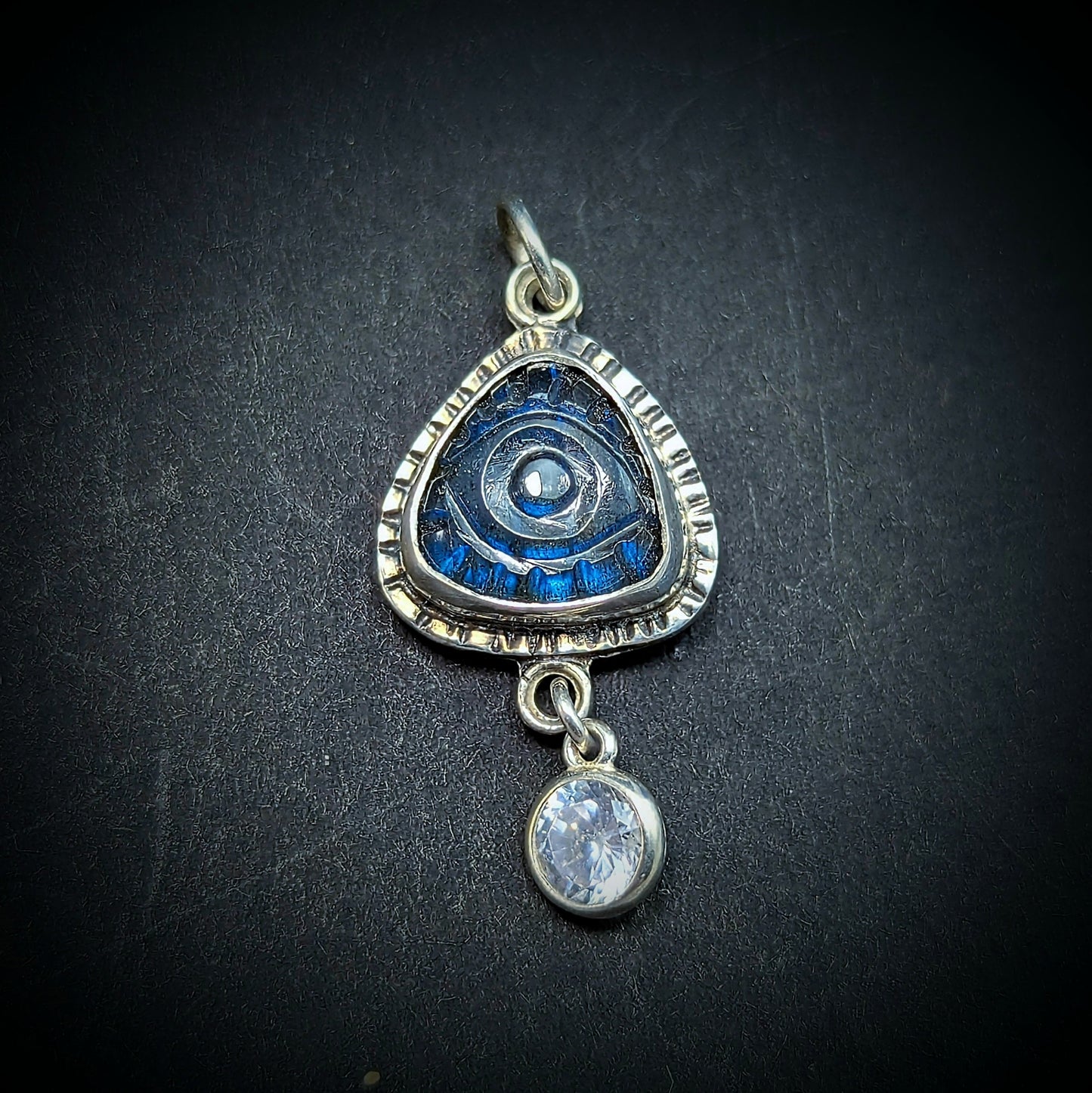 Evil Eye Pendant - Labradorite #4