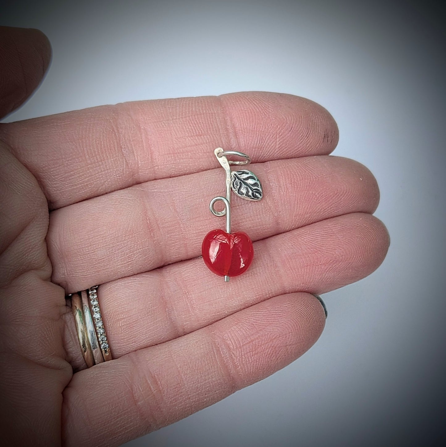 Bakelite Cherry Pendant #4