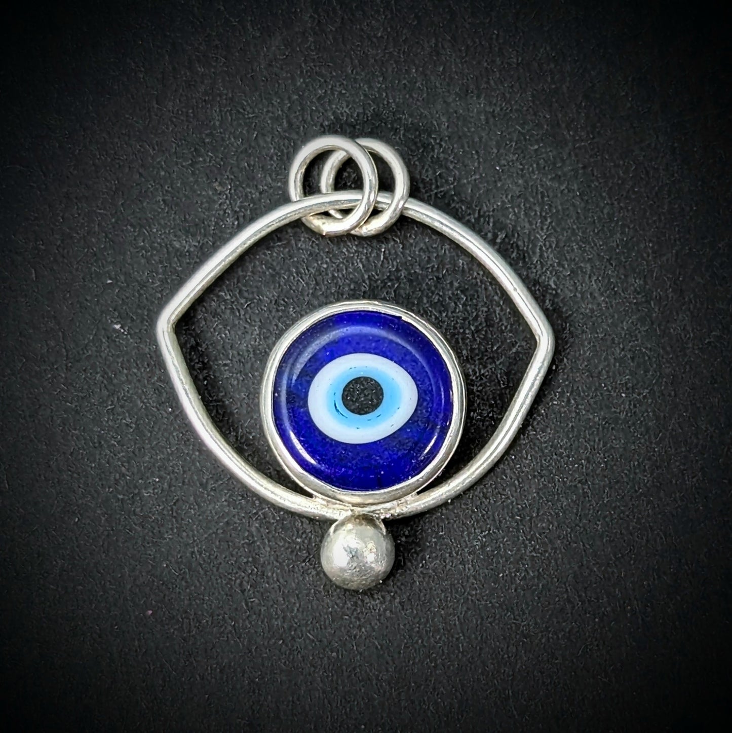 Evil Eye Pendant #3 - Lampwork Glass