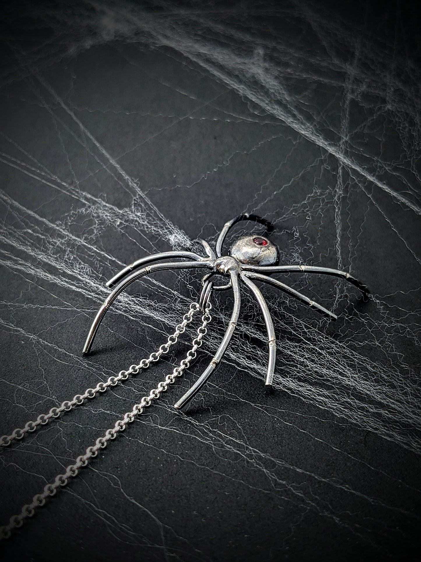 Black Widow Spider Necklace