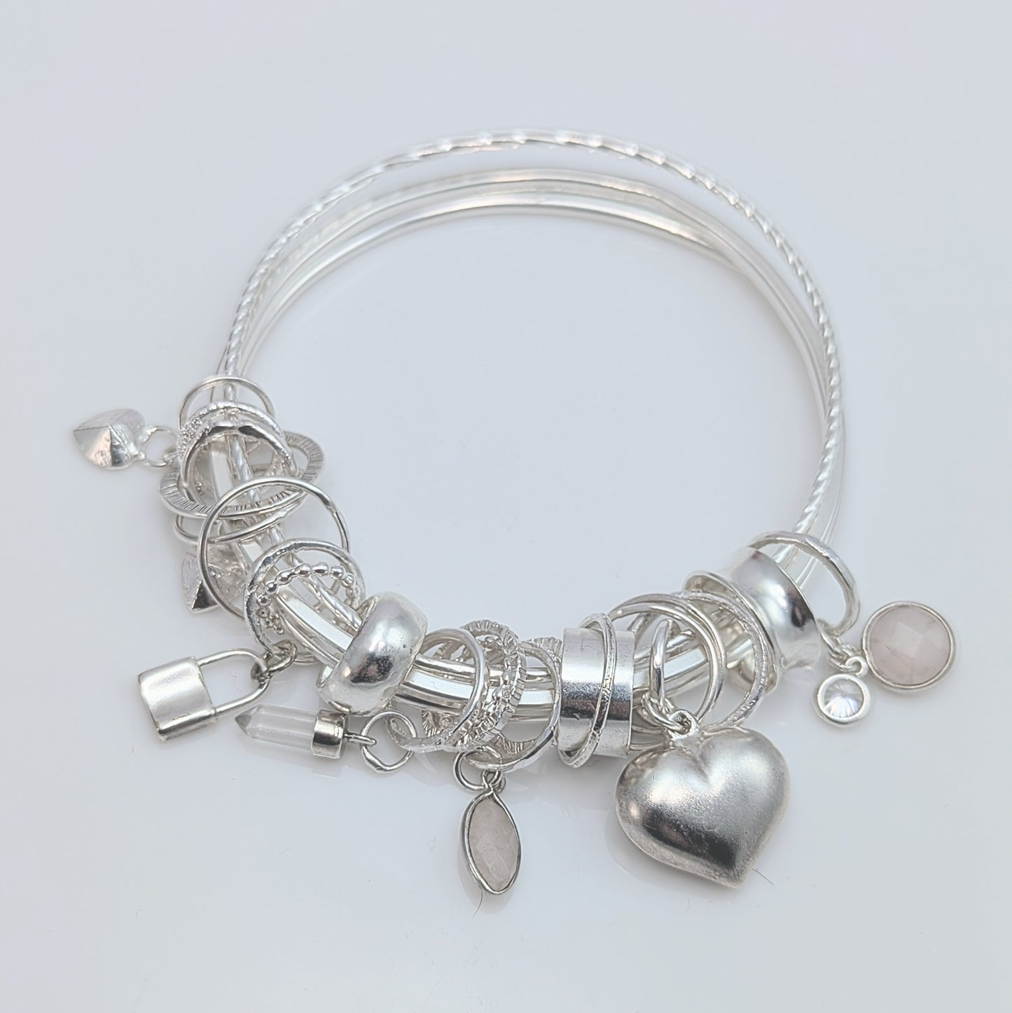 Triple Bangle with Charms - Small