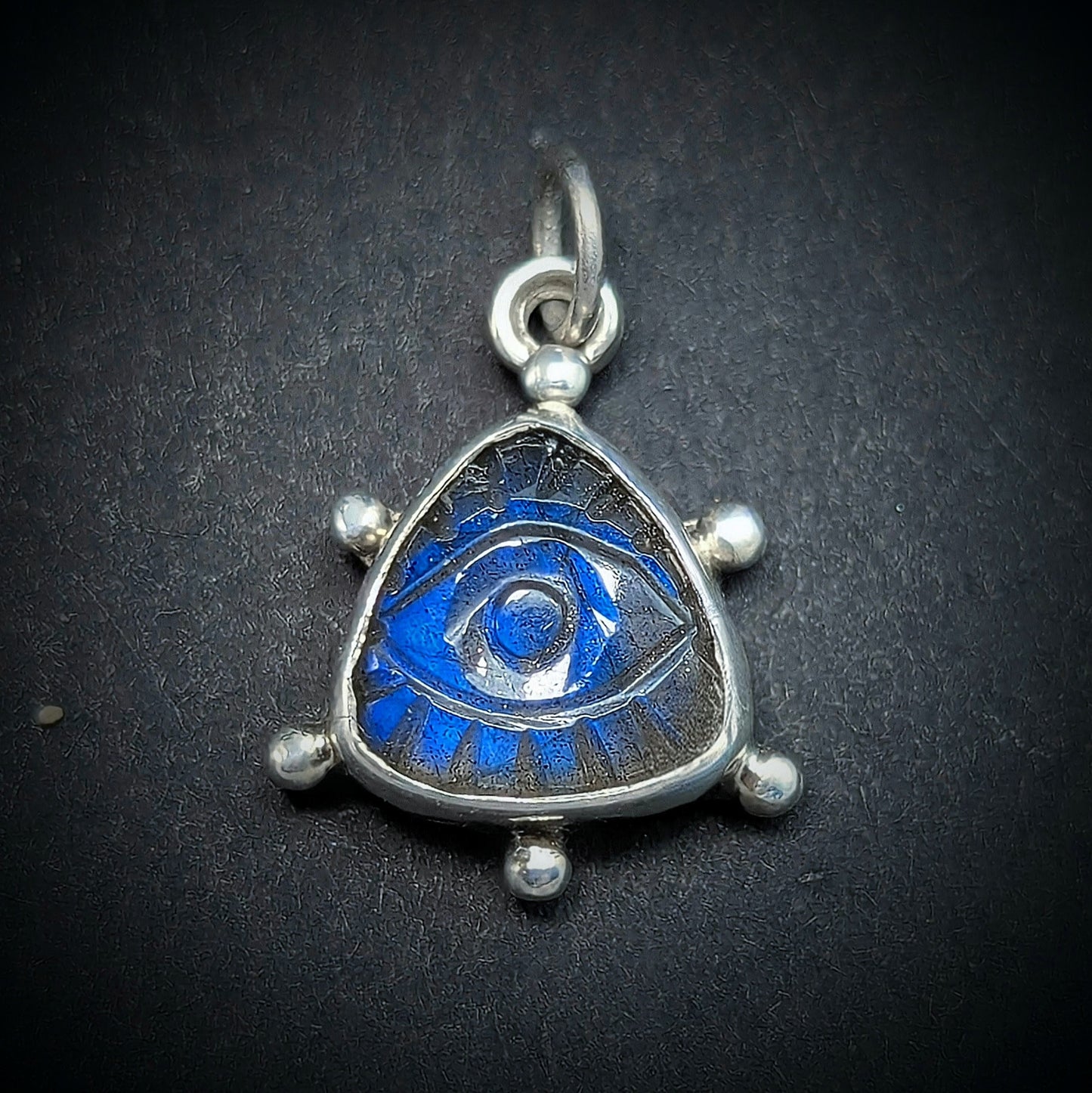Evil Eye Pendant - Labradorite #3
