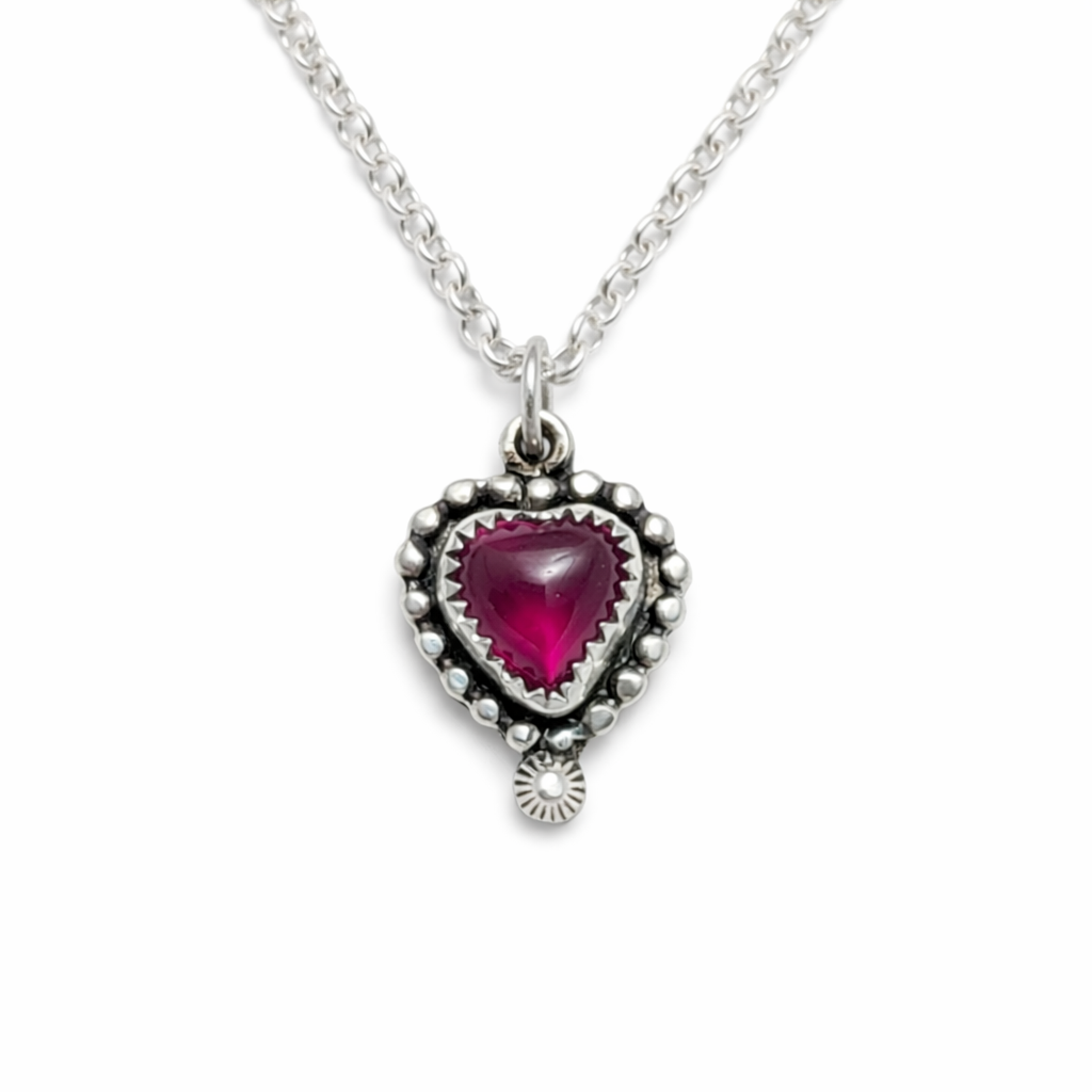 "From the Heart" Ruby Necklace