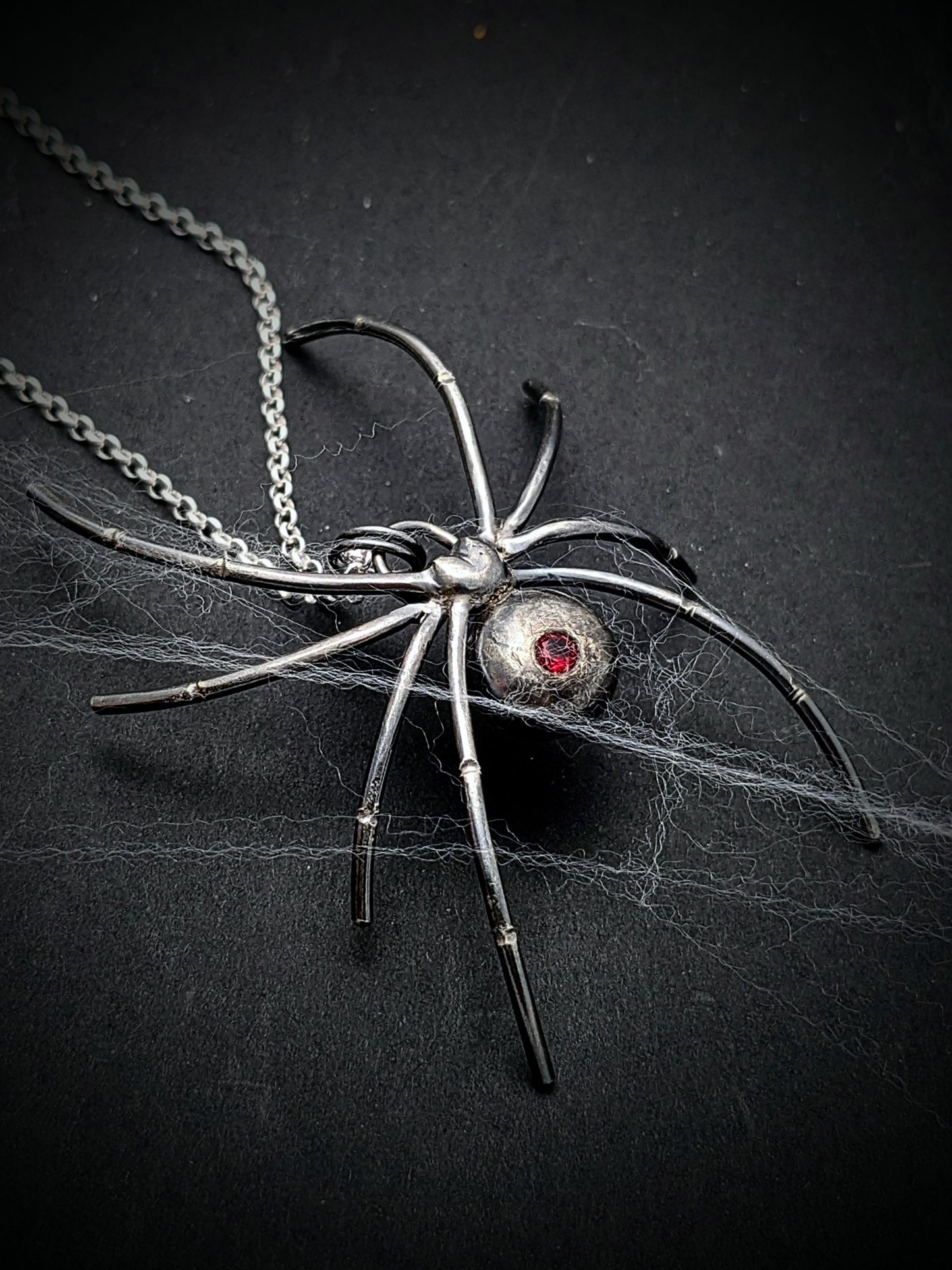 Black Widow Spider Necklace