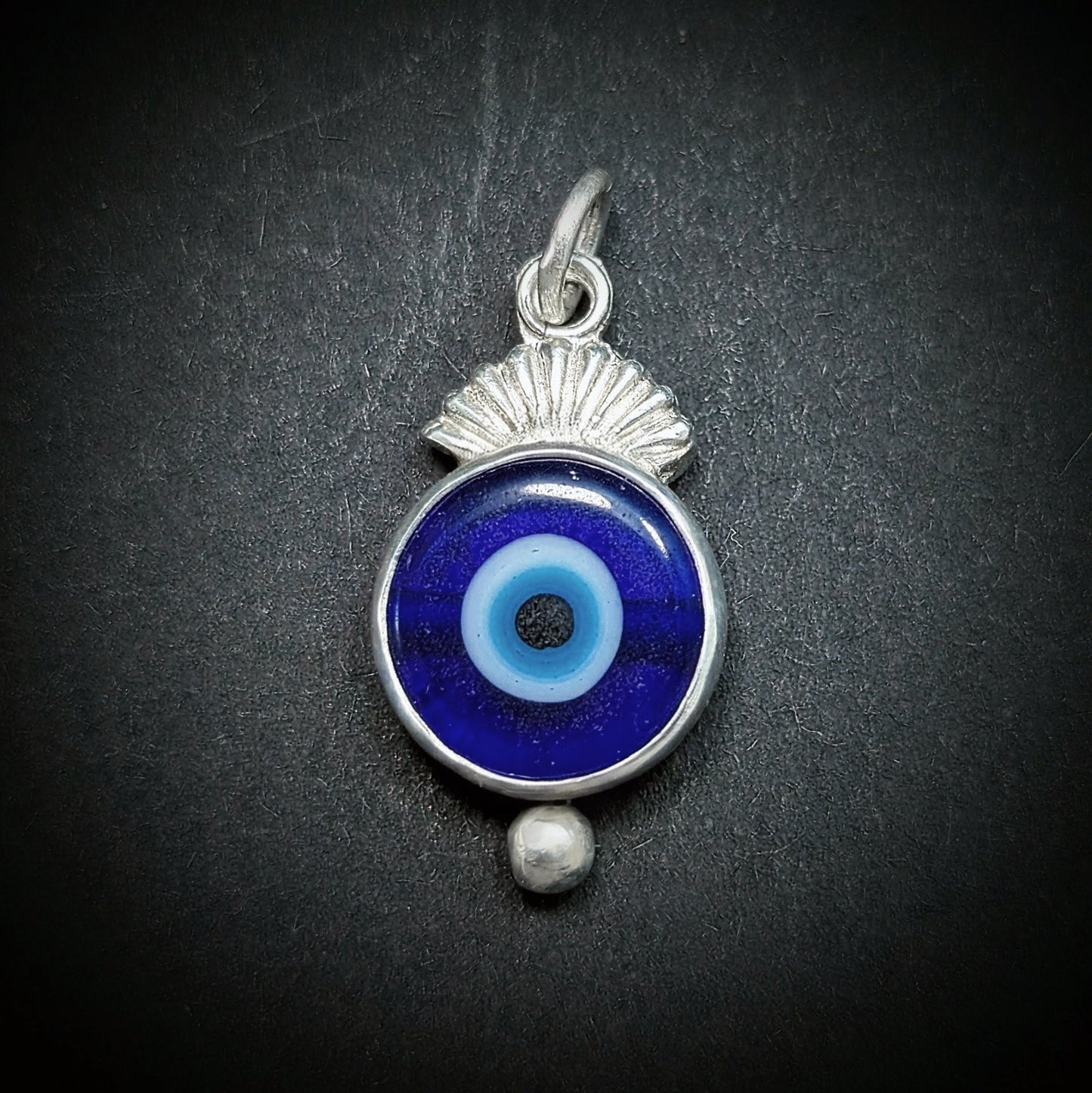 Evil Eye Pendant #10 - Lampwork Glass