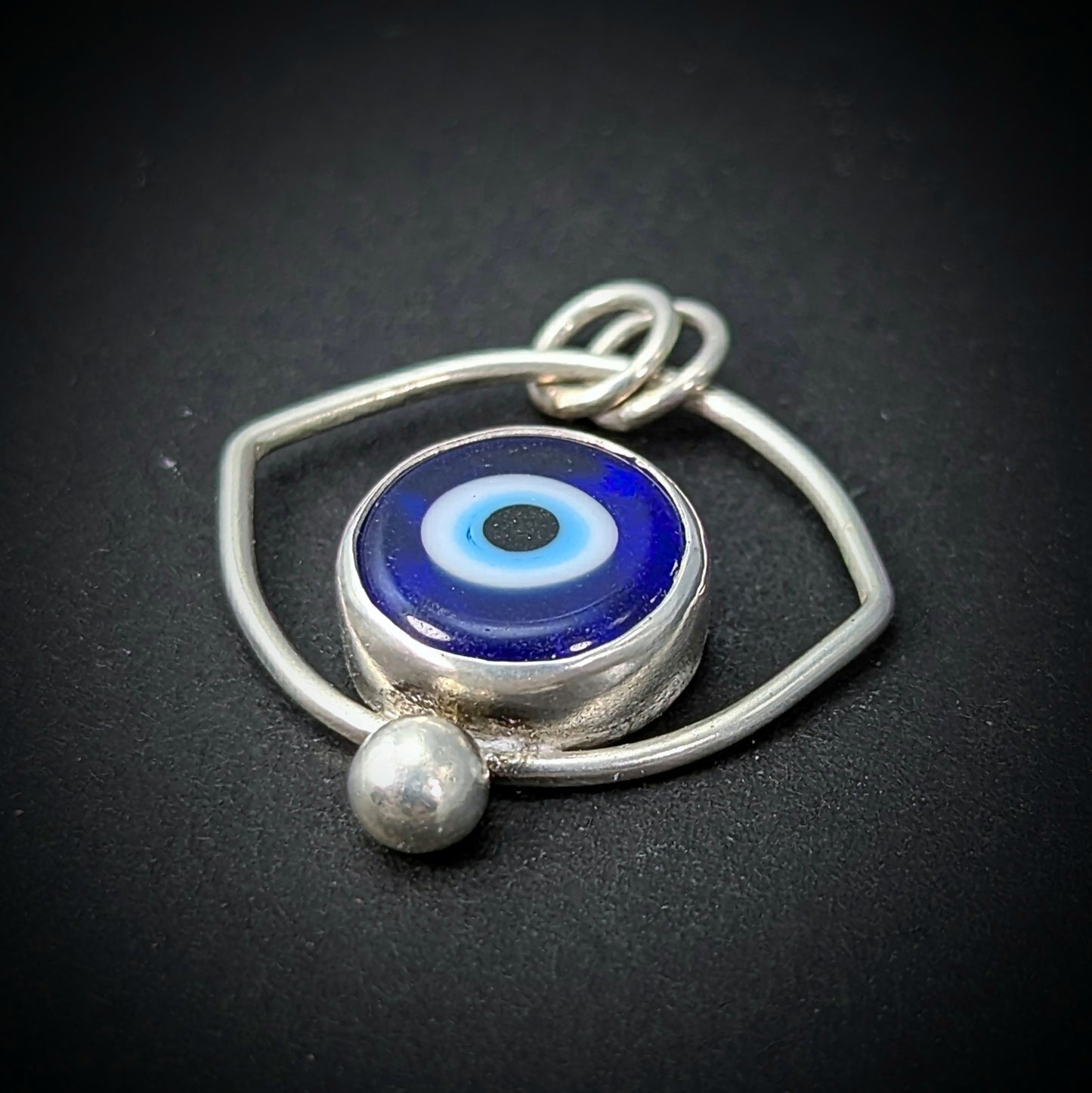 Evil Eye Pendant #3 - Lampwork Glass