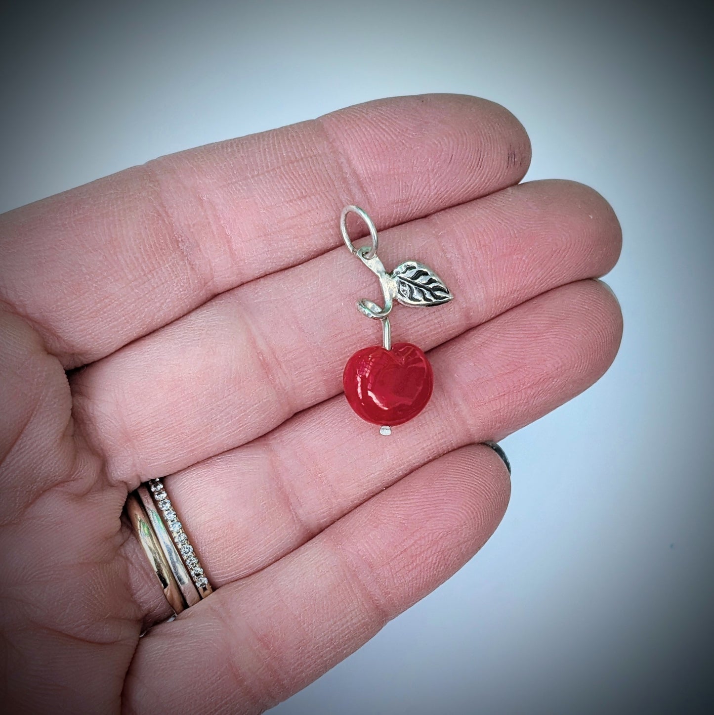 Bakelite Cherry Pendant #2