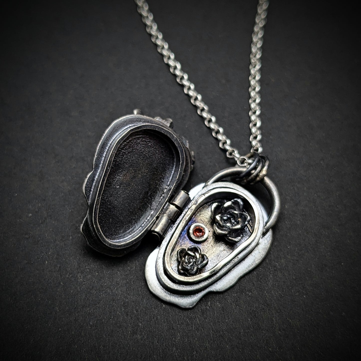 Sugar Skull Locket Necklace