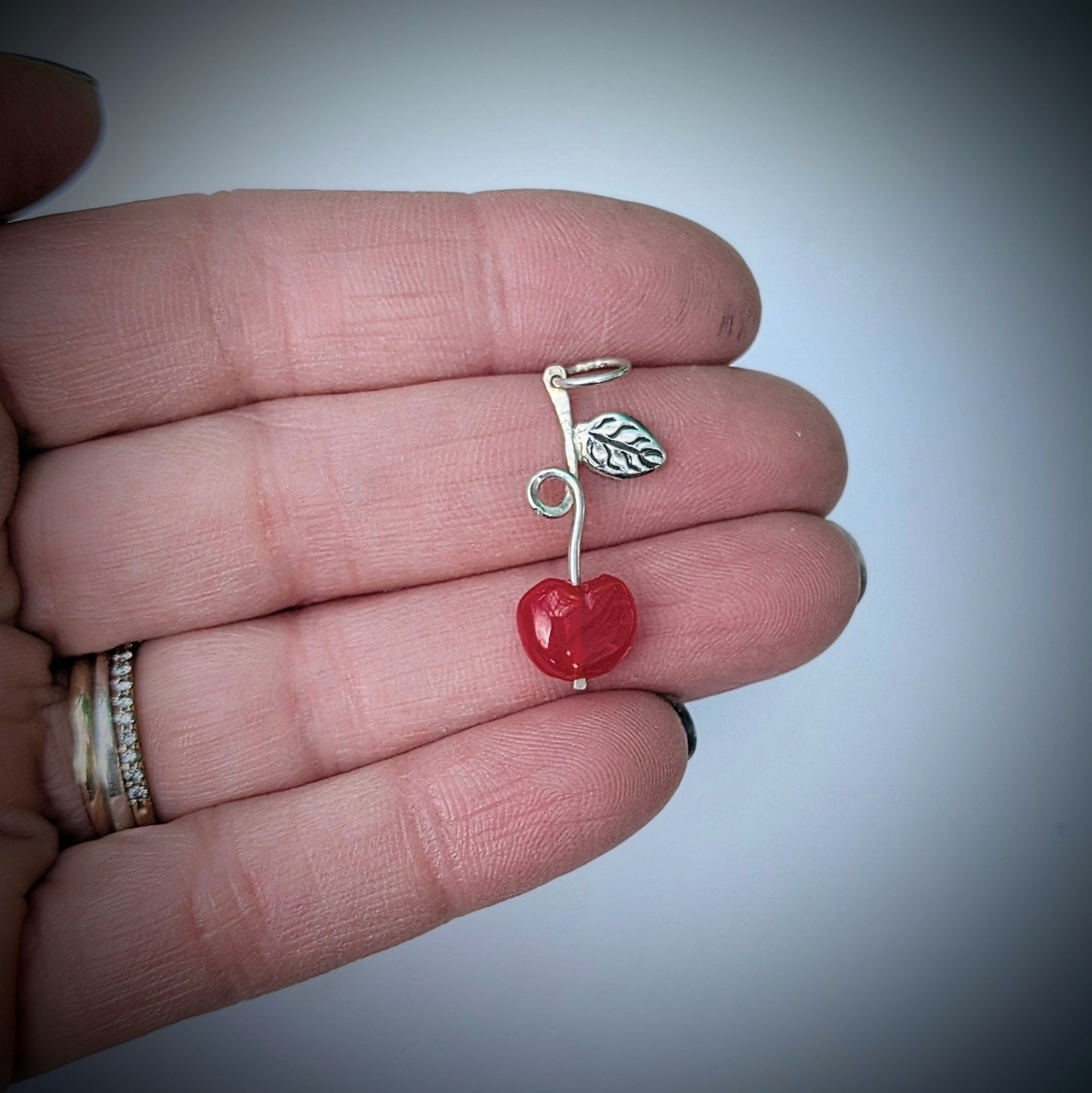 Bakelite Cherry Pendant #3