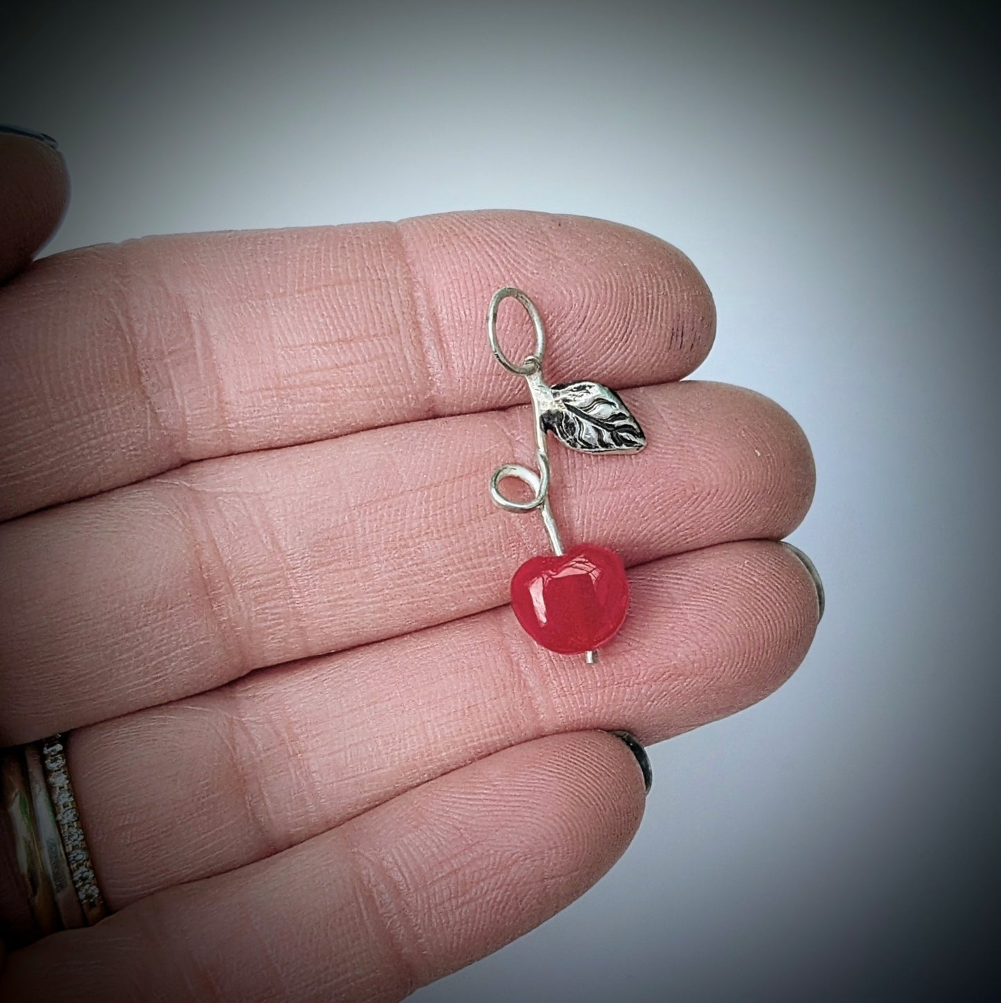 Bakelite Cherry Pendant #1