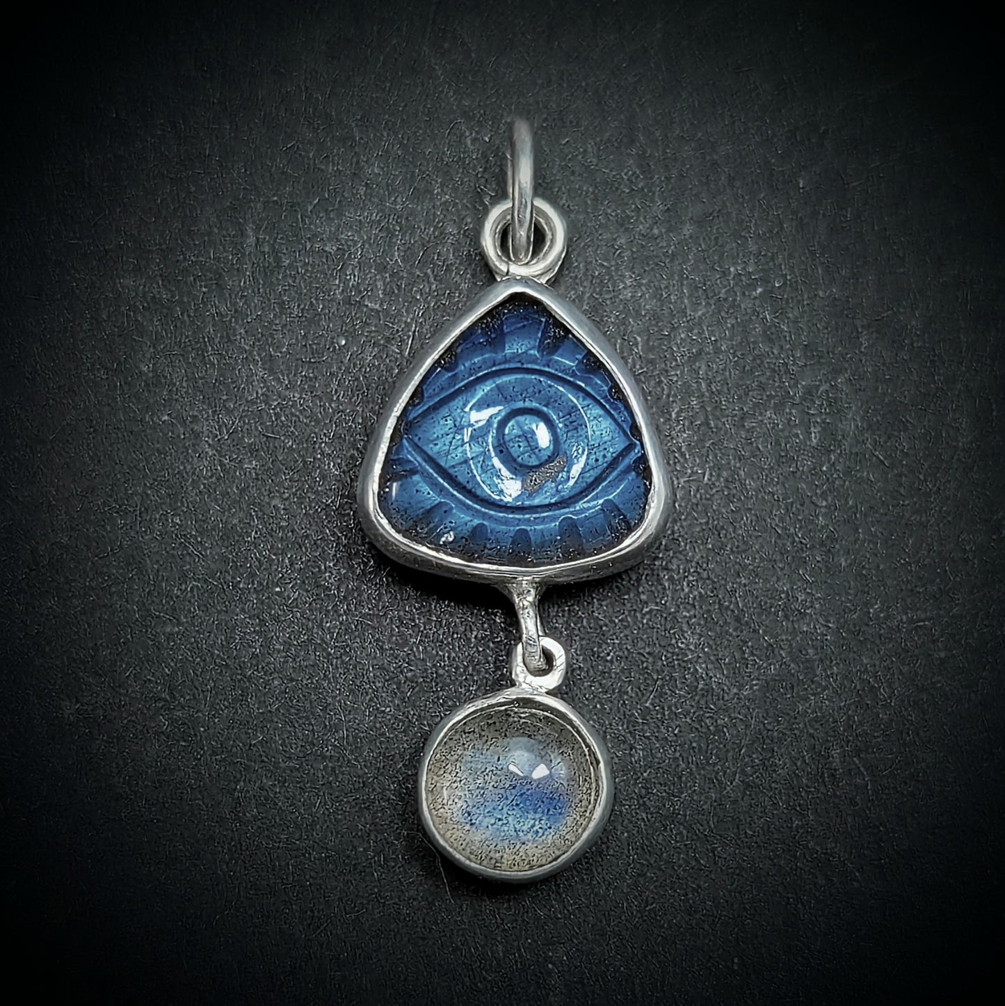 Evil Eye Pendant - Labradorite #5