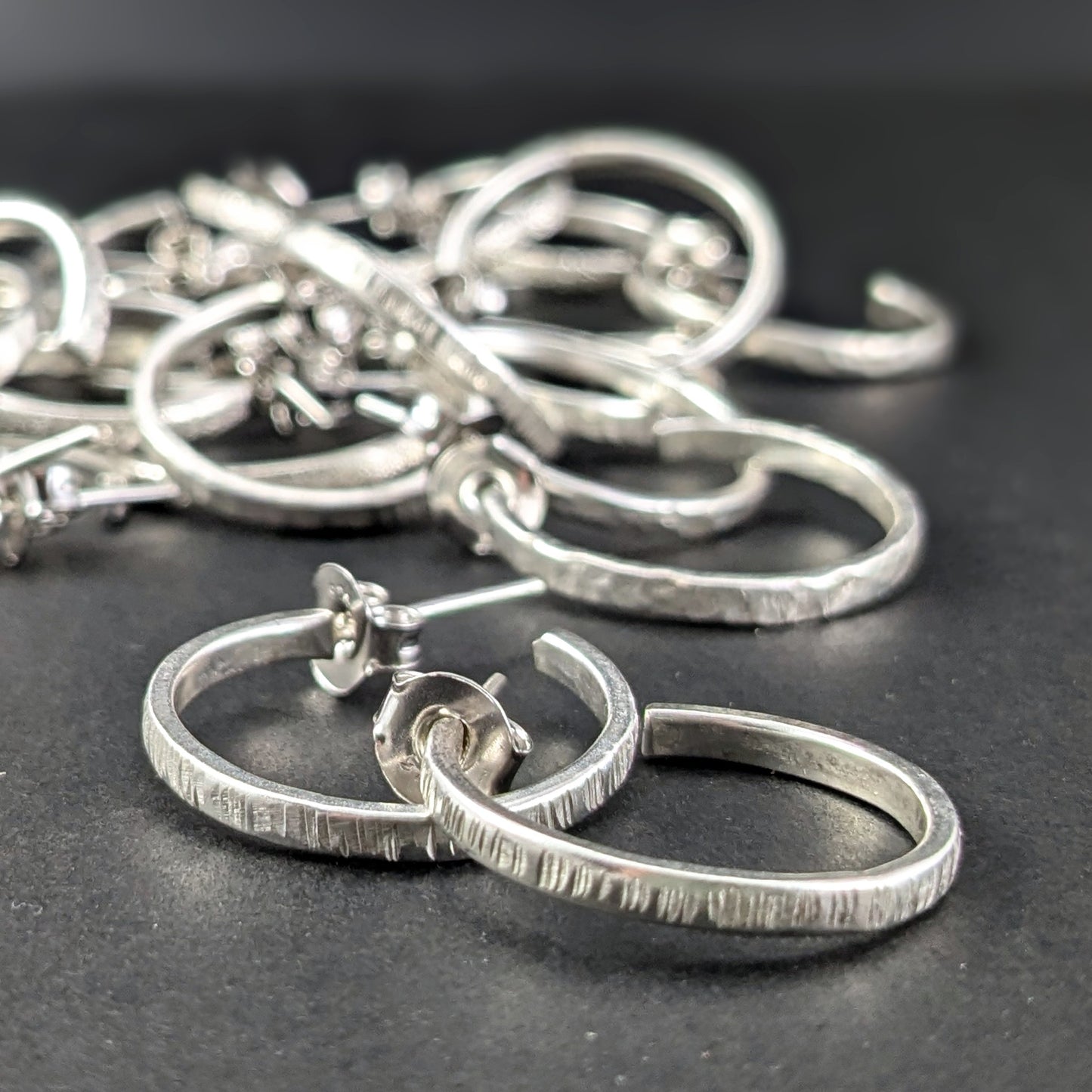 Classic Hoop Earrings - Sparkle Finish