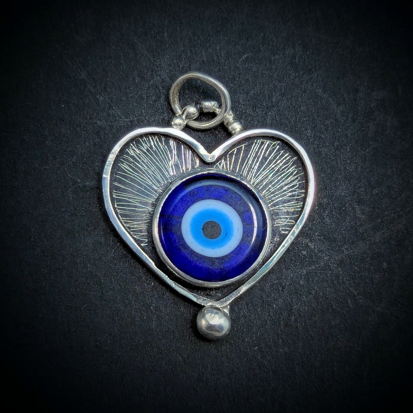 Evil Eye Pendant #9 - Lampwork Glass