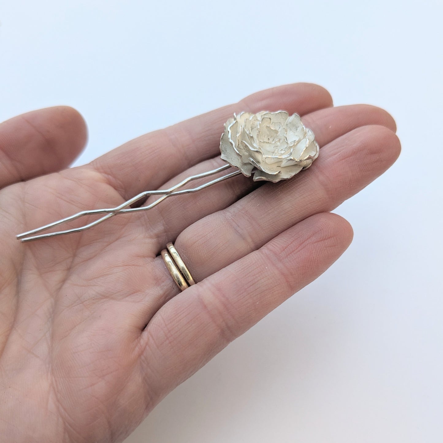 Bridal Hairpin 'Peony' (Converts to Pendant)