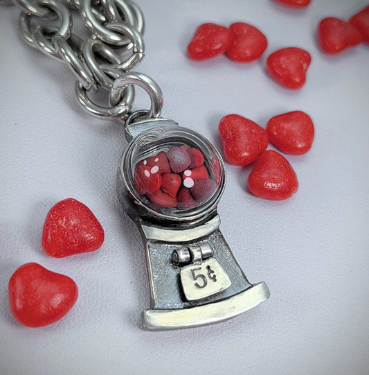 'Sweet Love' Gumball Machine Pendant