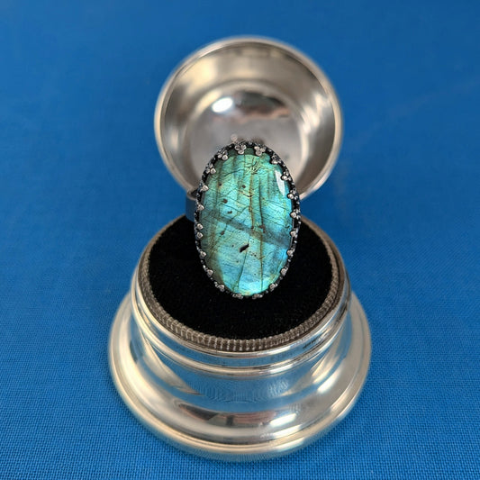 Labradorite Ring No.2 - size 7.75