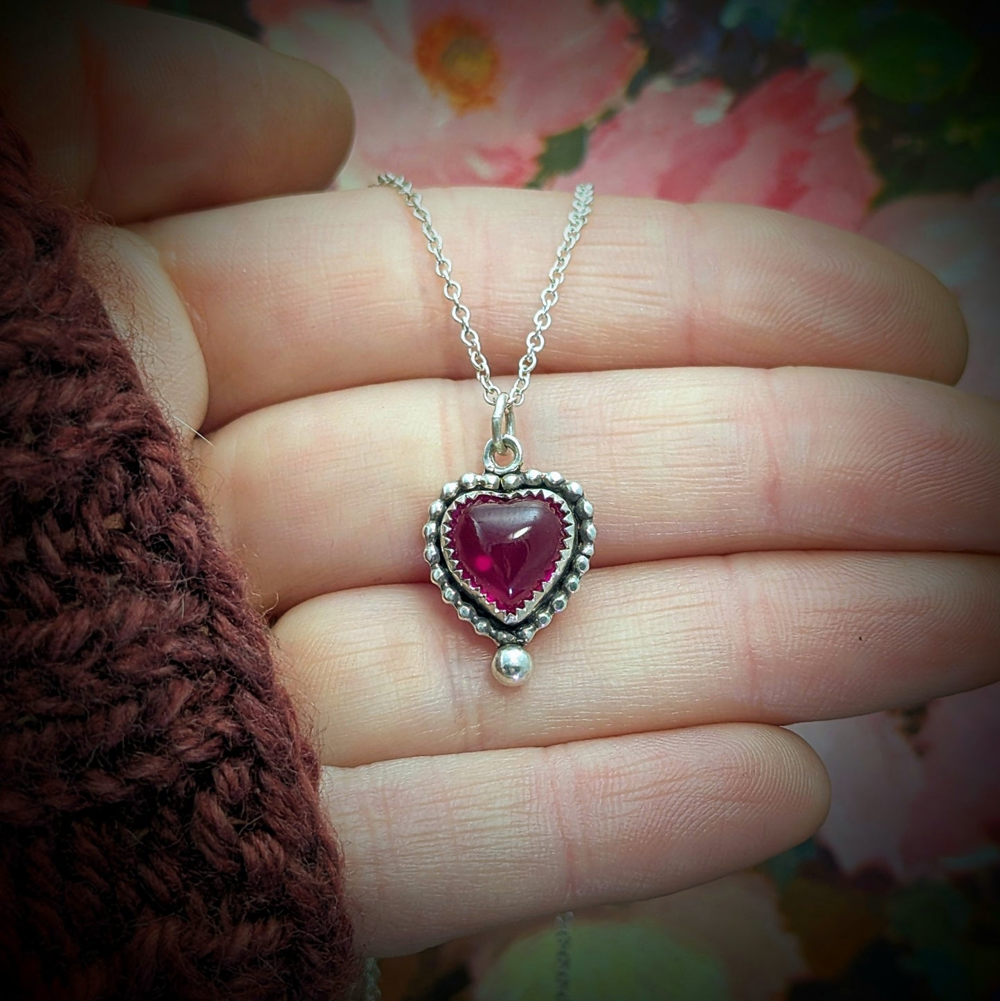 "All My Heart" Ruby Necklace