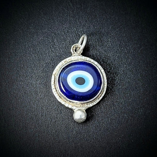 Evil Eye Pendant #7 - Lampwork Glass