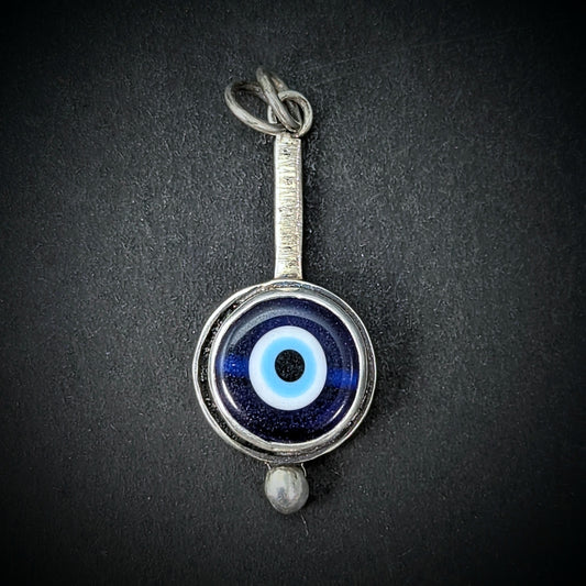 Evil Eye Pendant #4 - Lampwork Glass