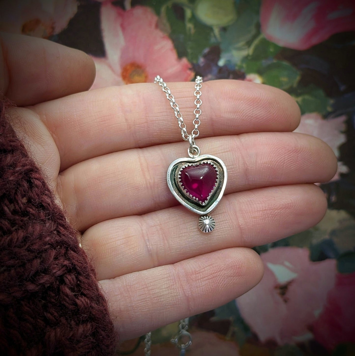 "Love, Always" Ruby Necklace