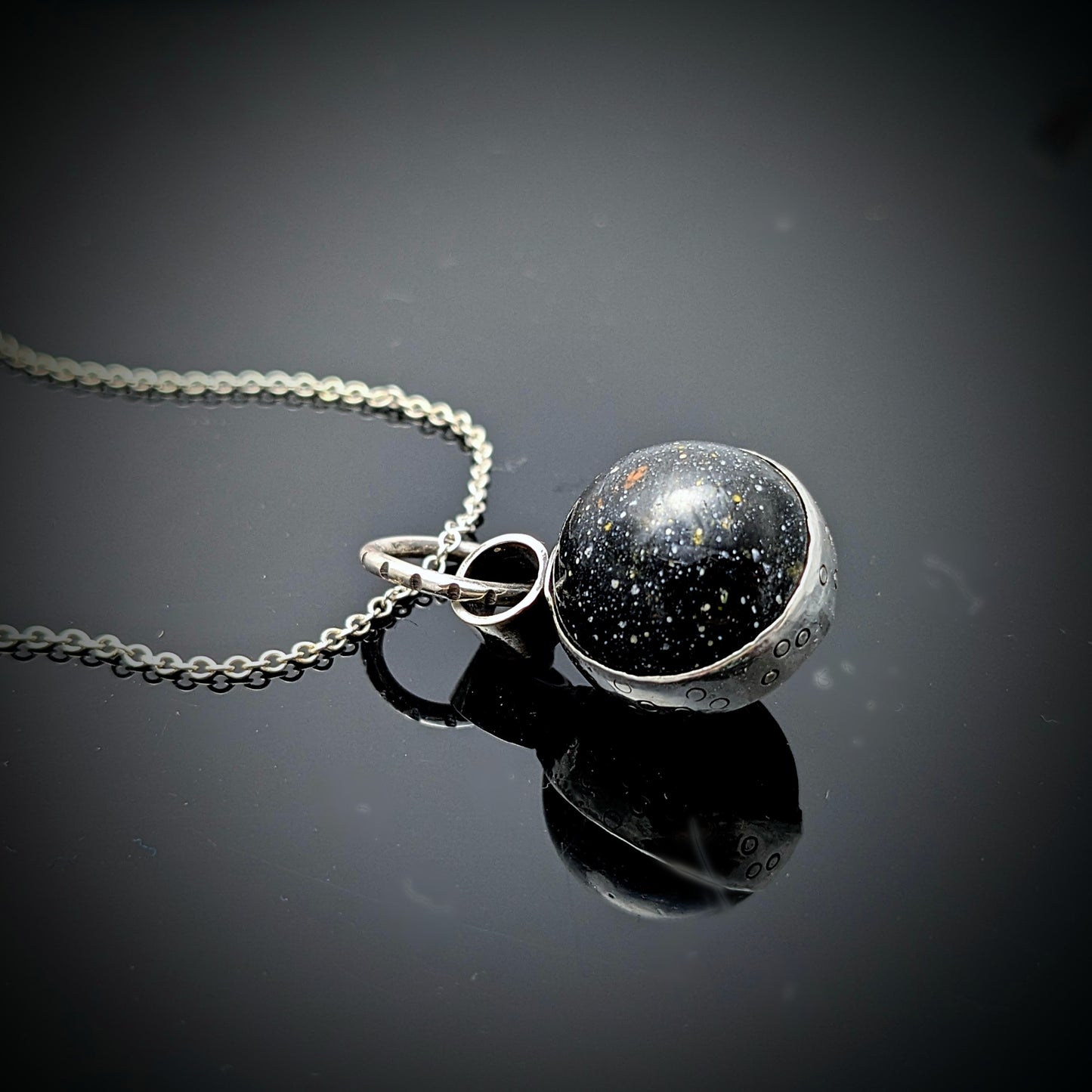 Vintage Galaxy Marble Necklace