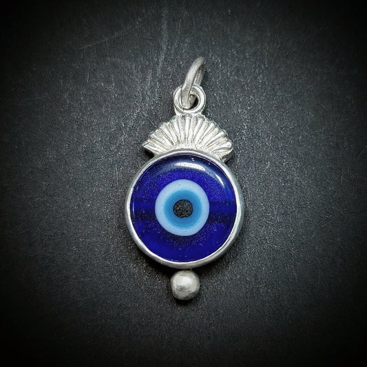 Evil Eye Pendant #10 - Lampwork Glass
