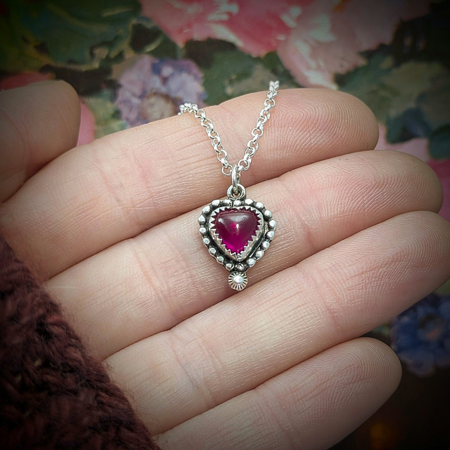 "From the Heart" Ruby Necklace