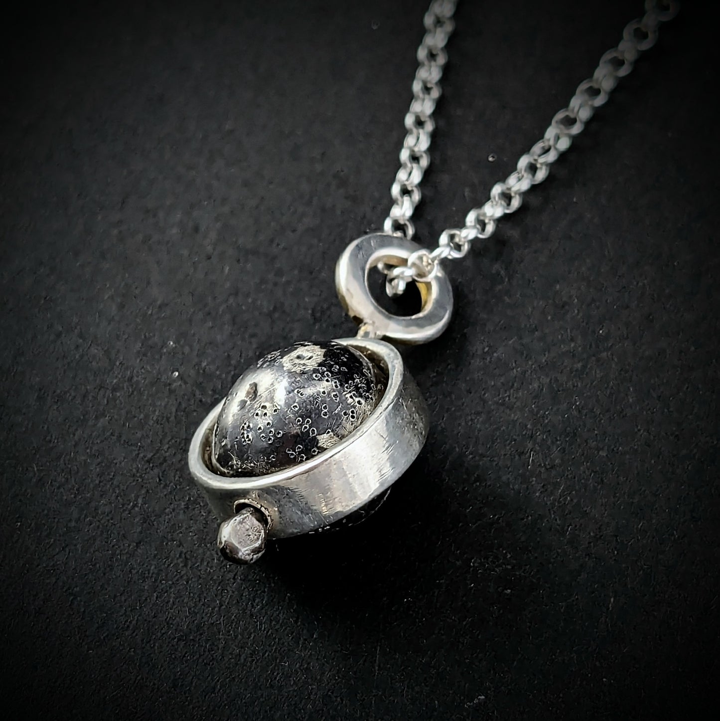 Revolving Moon Necklace