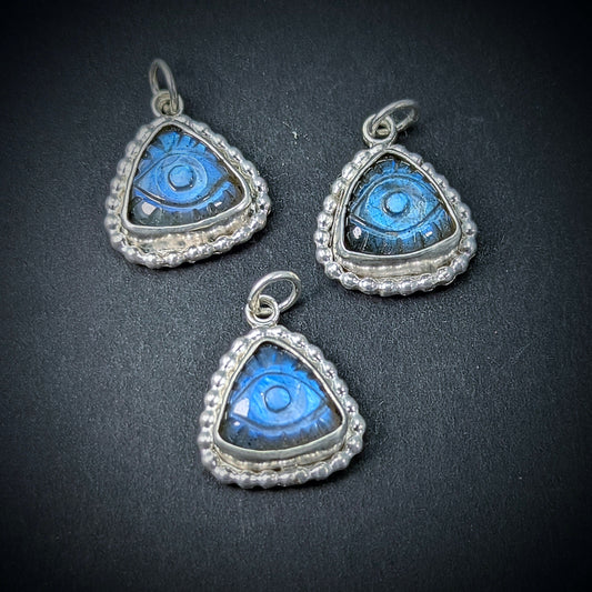 Evil Eye Pendant - Labradorite #1