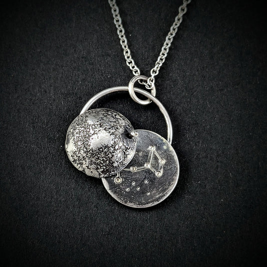 Full moon & the Little Dipper Necklace