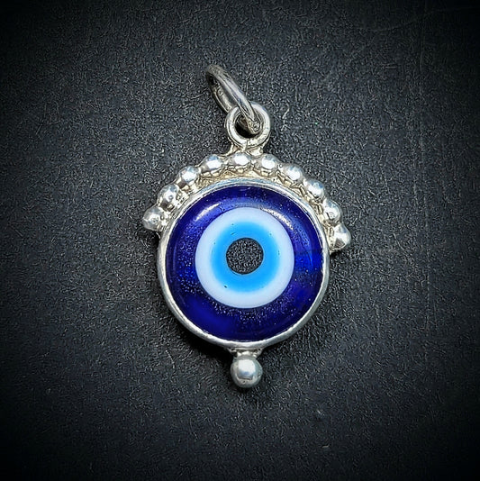 Evil Eye Pendant #8 - Lampwork Glass