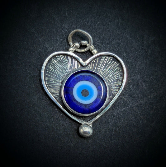 Evil Eye Pendant #9 - Lampwork Glass