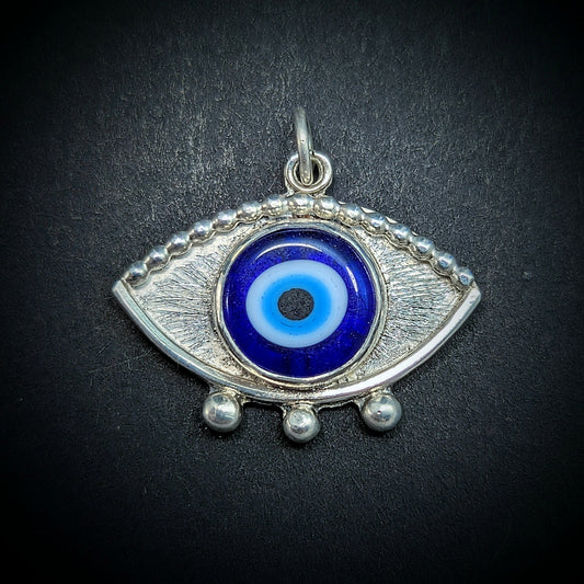 Evil Eye Pendant #1 - Lampwork Glass