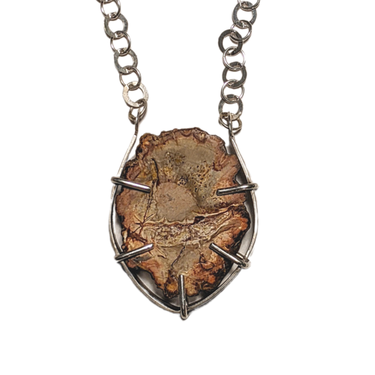 Petrified Wood Necklace #1